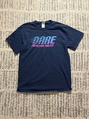 DARE Drug avoidance blue short sleeve tee tshirt size M